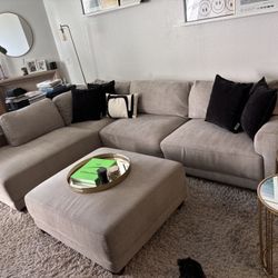 Sectional With Ottoman