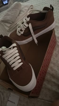 vans suede brown size 9.5