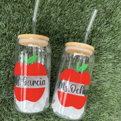 Teacher Appreciation Glass Cup 