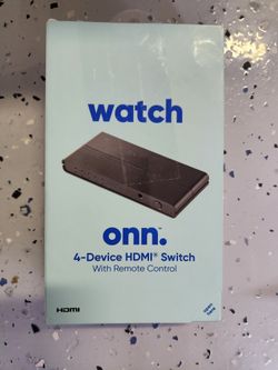 onn. 4-Device HDMI Switch with Remote Control