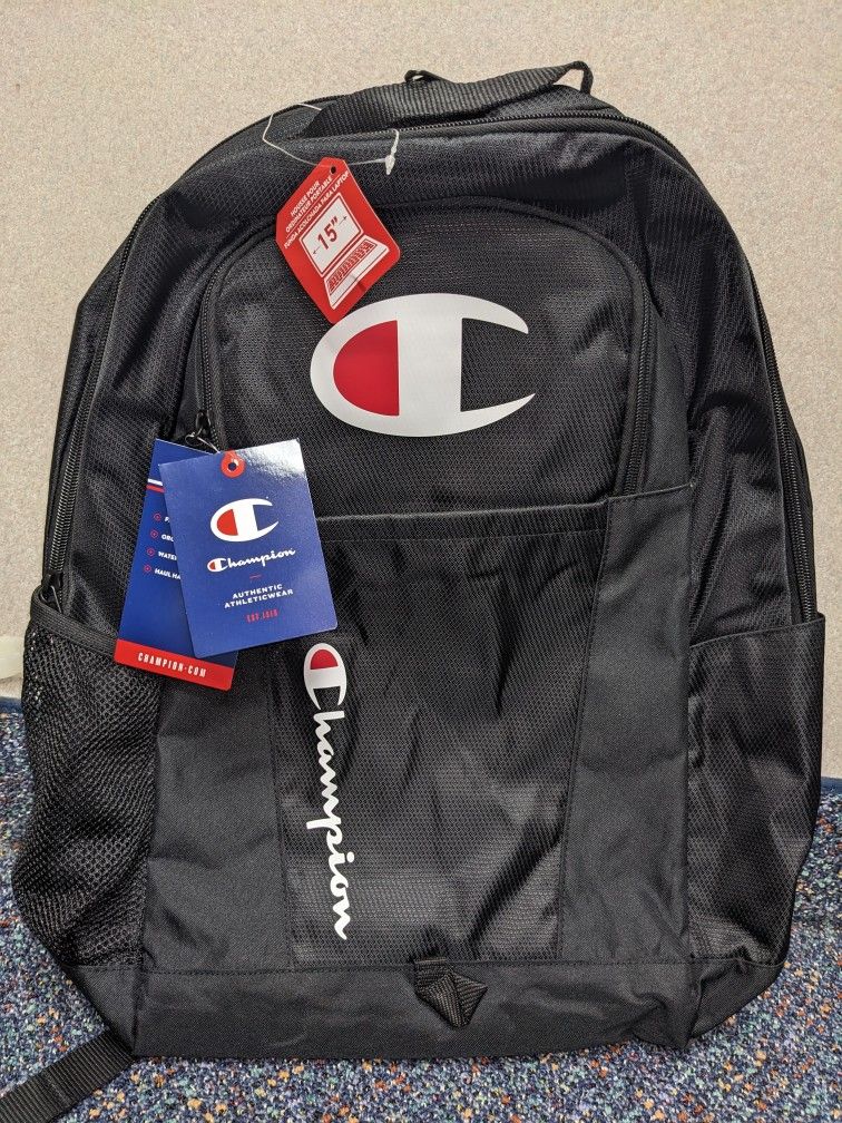 Core Backpack Black One Size (👀 Blue Inside)