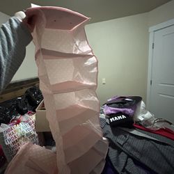 Two Pink Closet Storage 