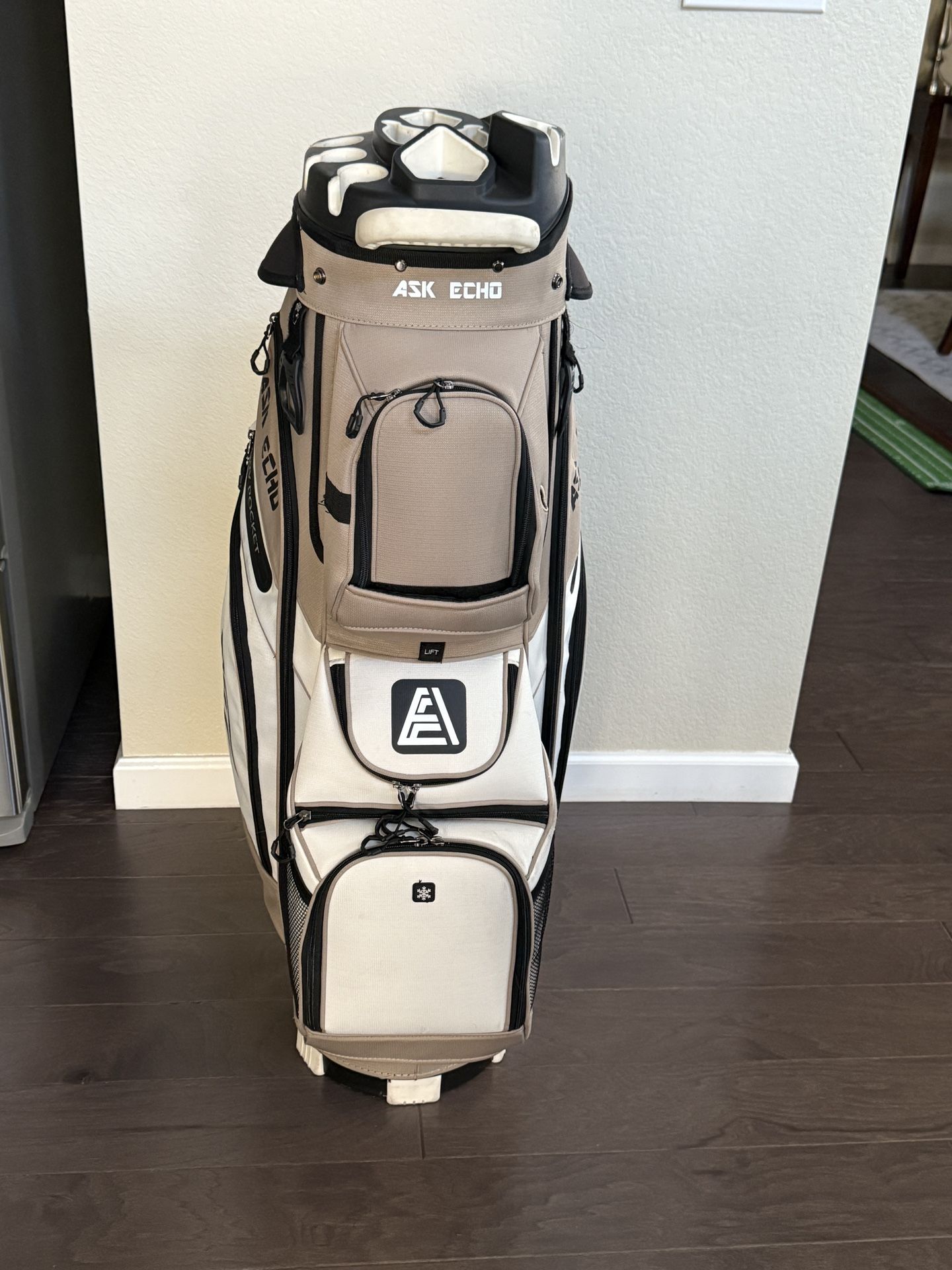 Ask Echo T-LOCK 14 Way Organizer Dividers Golf Quiet Cart Bag