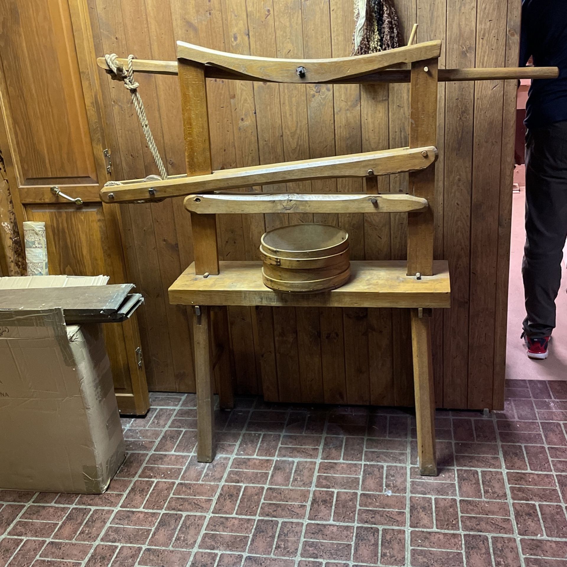 Vintage Cheese Press- Antique