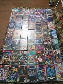 Brand new sealed Nintendo switch games $20-$30 each,, the more you buy the better deal you'll get
