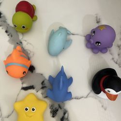 Bath sea animal toys MOLD FREE