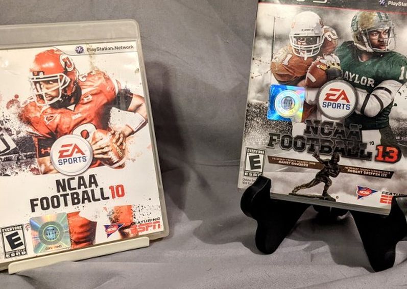 NCAA Football 10 & 13 - PS3 Games - Complete In Box