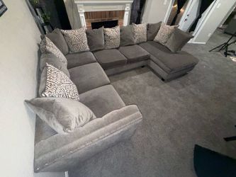 Oversized 3-Piece Gray Sectional – $2,100 OBO