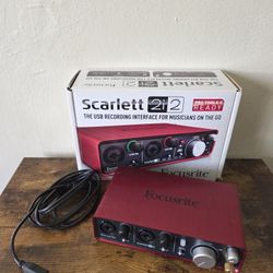 Focusrite Scarlett 2i2 (1st Gen) USB Recording Audio Interface 2 Channels Music Studio Recording 