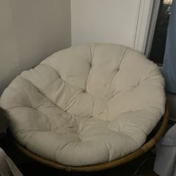 Papasan Round Lounge Chair