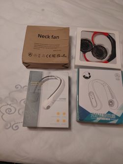 Portable  neck cooling. Fans  4 boxes