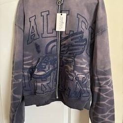 Vale Forever Typhoon Garden Faded Zip Up Hoodie
