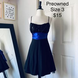 Black Party Dress Size 3