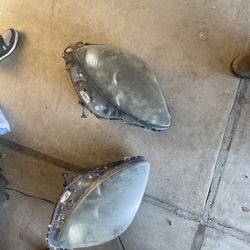 Black C6 Headlights New Lenses Included 