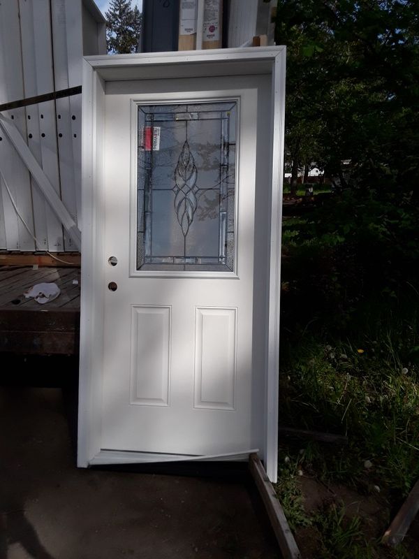 36&quot; by 79 1/2&quot; exterior door with glass for Sale in