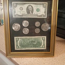Bi Centennial Coin And $2 Bill Set