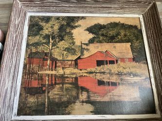 Farmhouse Art Picture In A Frame