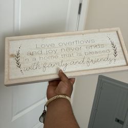 decorative rustic wall sign