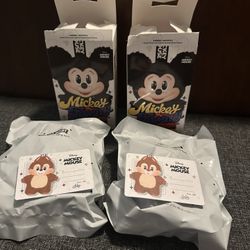 New Mickey & Friends Chip & Dale, Authentic From Popmart! Minor Flaw On Chip, See Pics. Both For $45