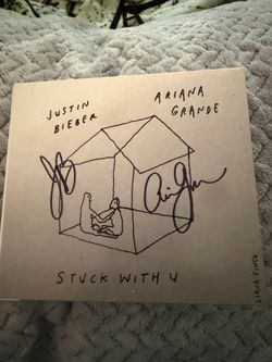 Signed CD by Ariana Grande and Justin Bieber