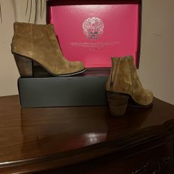 Vince Camino Brown Suede Ankle Boots
