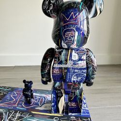 Bearbrick Jean-Michel Basquiat #7 100% & 400% Set