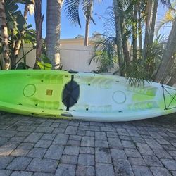 Kayak With Oars Seats And Life Preservers 