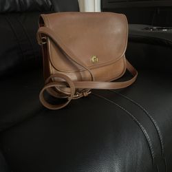Coach Tan Leather Crossbody