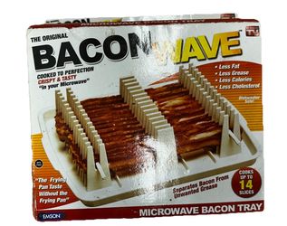 Original Bacon Wave Emson As Seen On TV NEW OPEN BOX Microwave Bacon Tray