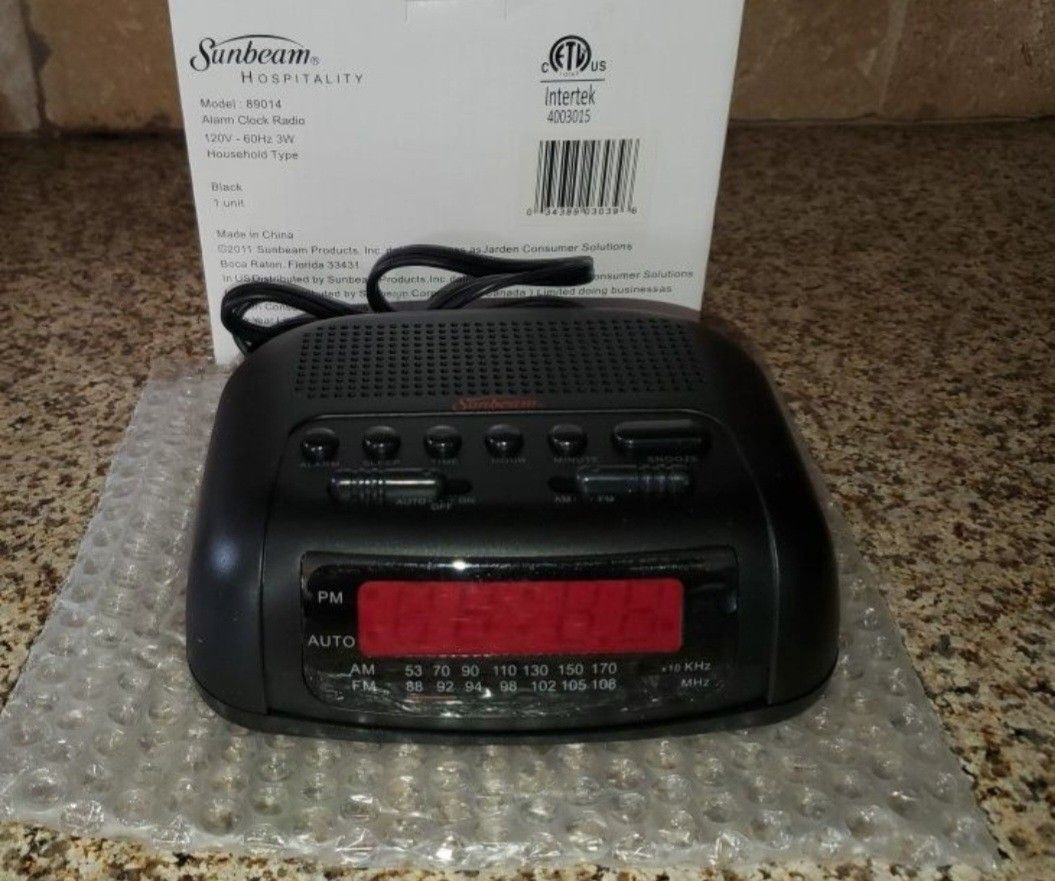 Sunbeam Hospitality Alarm Clock Radio
