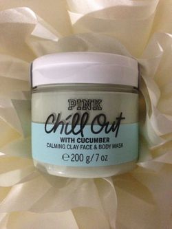 Victoria Secret/PINK- brand new "Chill Out" with cucumber, face & body mask- Christmas Gift