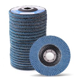 LotFancy 20PCS Flap Discs 4 1/2 for Angle Grinder, 40 60 80 120 Grit Sanding Disc, 4.5" x 7/8” Grinding Wheels Welding Tools, Premium Zirconia Abrasiv