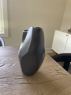 West Elm Black Decorative Vase