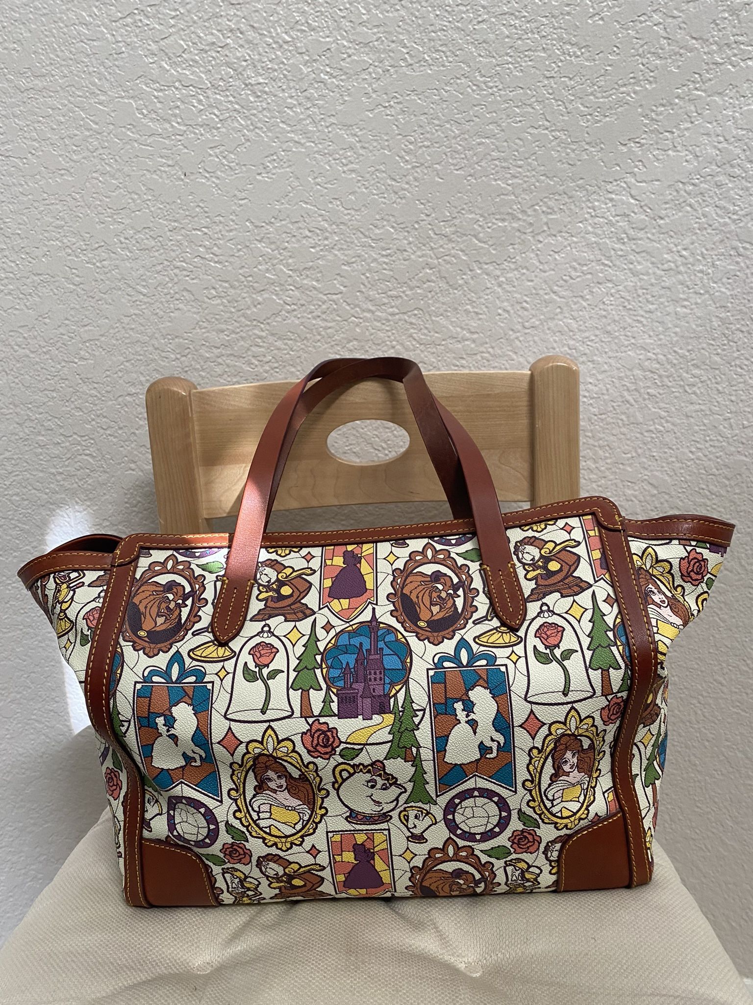 Disney Dooney Large Beauty And The Beast Tote