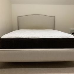 Crate&Barrel Bed Frame with Headboard (no mattress)