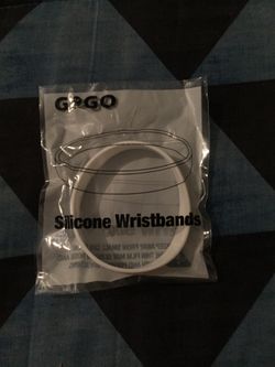 Blank GOGO Silicone Wristbands