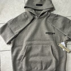 Dark oatmeal essentials hoodie (I have sizes Small and Medium 📲)