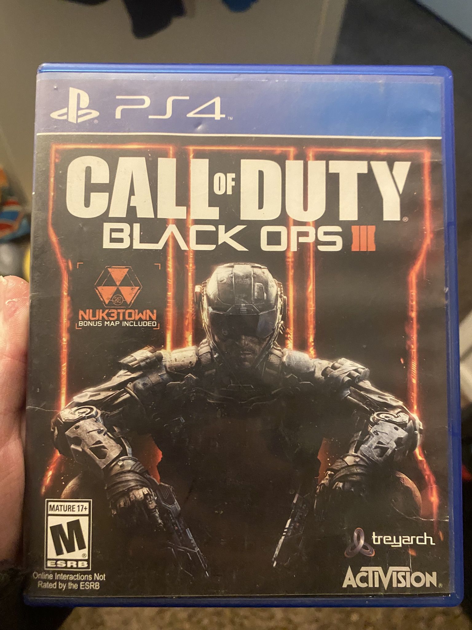 PS4 VIDEO GAME CALL OF DUTY: BLACK OPS 3, MINOR WEAR