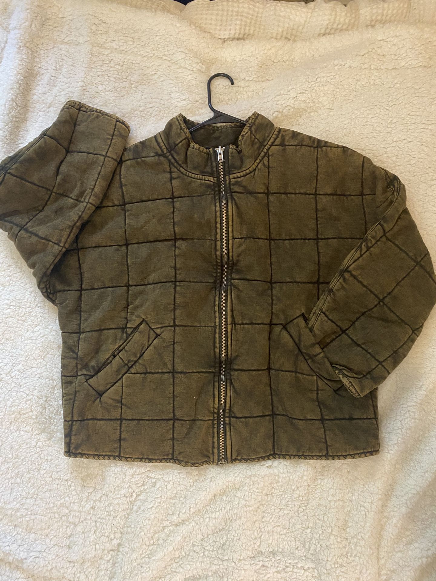 Free People Dolman Quilted Knit Jacket Size L