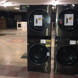 Lg Smart Front Load Washer  AND  Electric Dryer WashTower Set 💥💥 V85