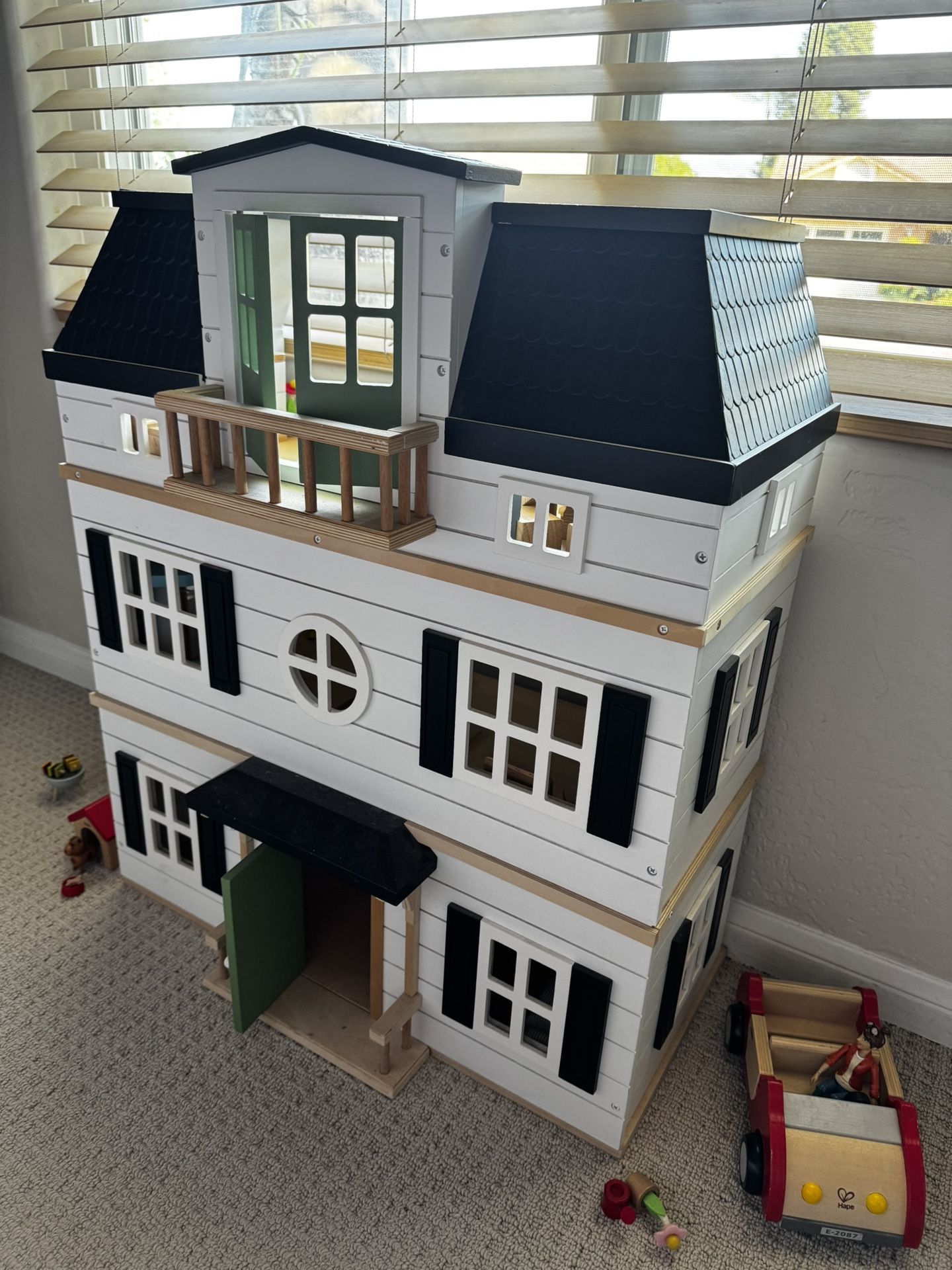 Hearth and Hand Townhouse with Hape Furniture and Dolls