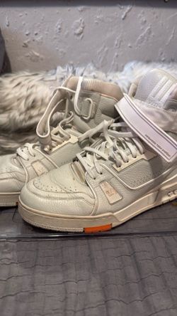 Louis Vuitton Grey High-Top LV Trainers by Virgil Abloh