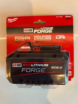Milwaukee M18 battery forge XC8.0 New $130