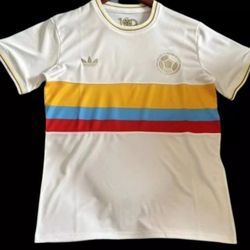 Colombian Retro Jersey 100 Year Anniversary Sizes  L, & XL