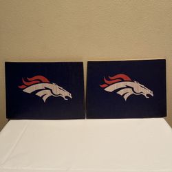 NFL Denver Broncos Wood Wall Art 12” x 9”