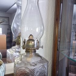 Two Antique Oil Lamps