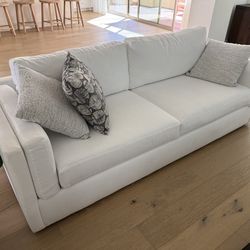 White foam 91 inch Sofa Living Spaces Almost new