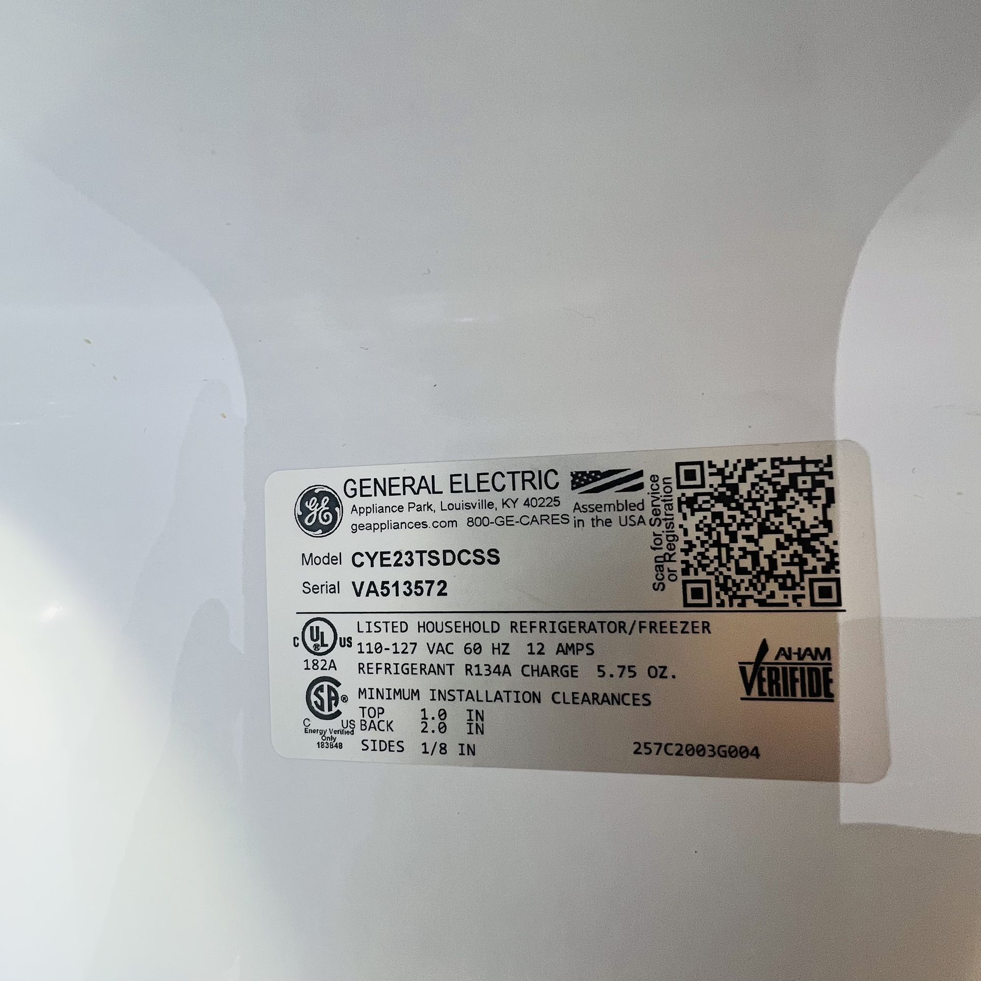 GE Fridge - Non-working, Parts Only