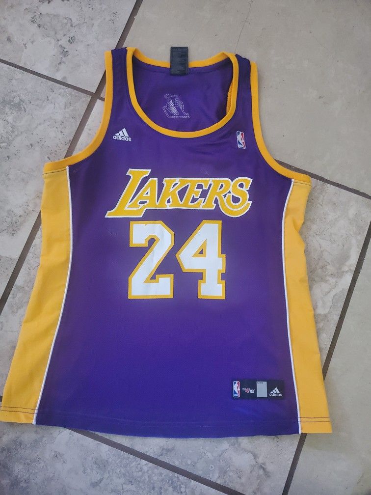 Women M NBA Adidas Kobe Bryant 24 Lakers jersey