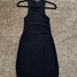 Black Open Back Dress 